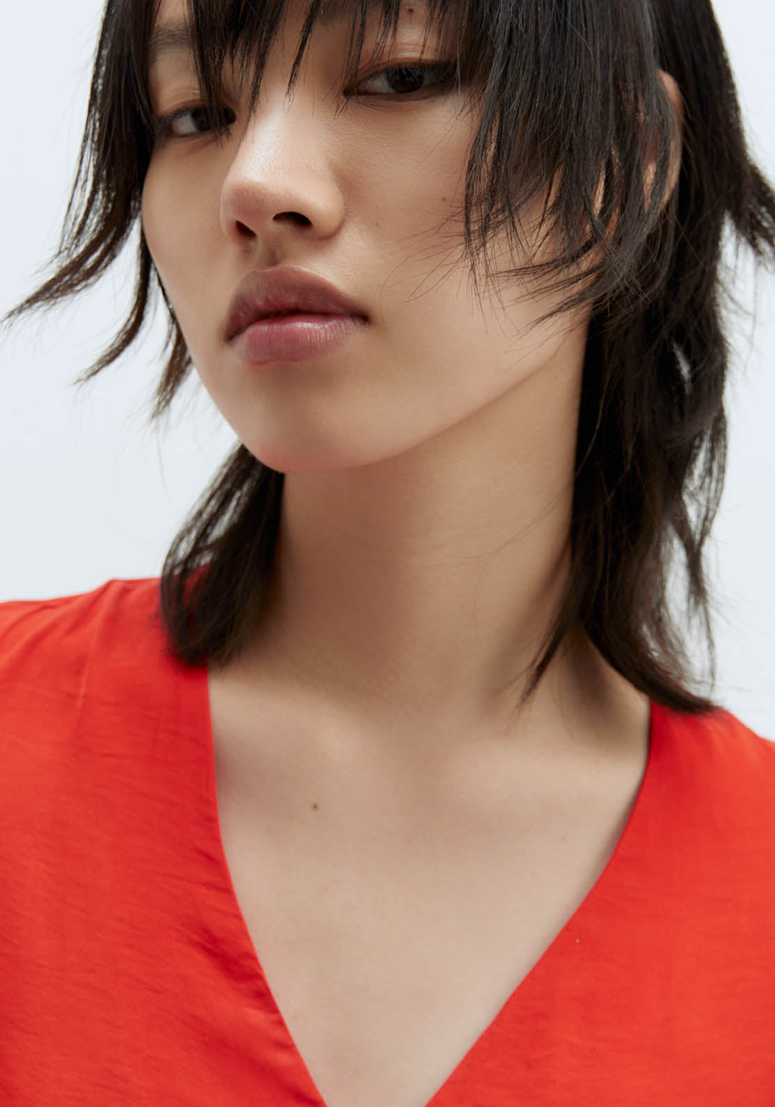 Sfera Short-Sleeved Blouse - Red 3 Shaws Department Stores