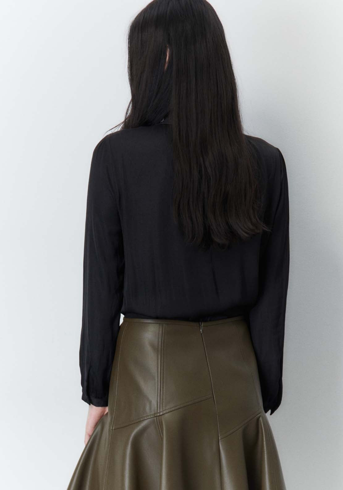 Sfera Buttons blouse - Black 4 Shaws Department Stores