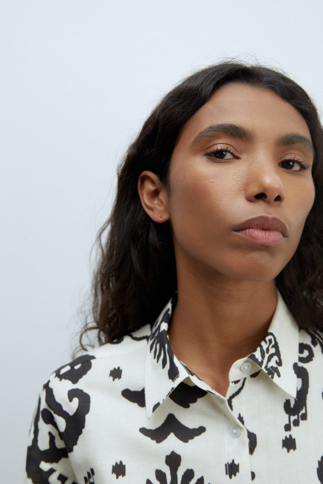 Sfera Printed shirt - Black 4 Shaws Department Stores