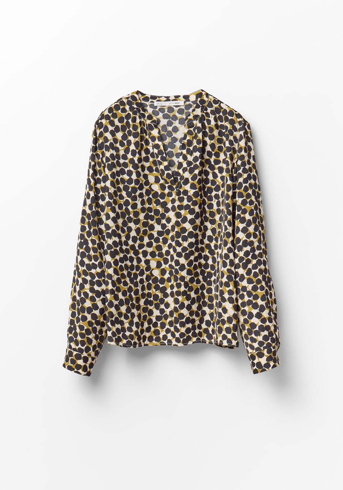 Printed Loose Fit Blouse - Green