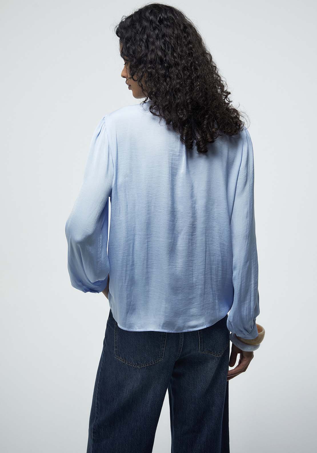 Buttons Blouse - Blue