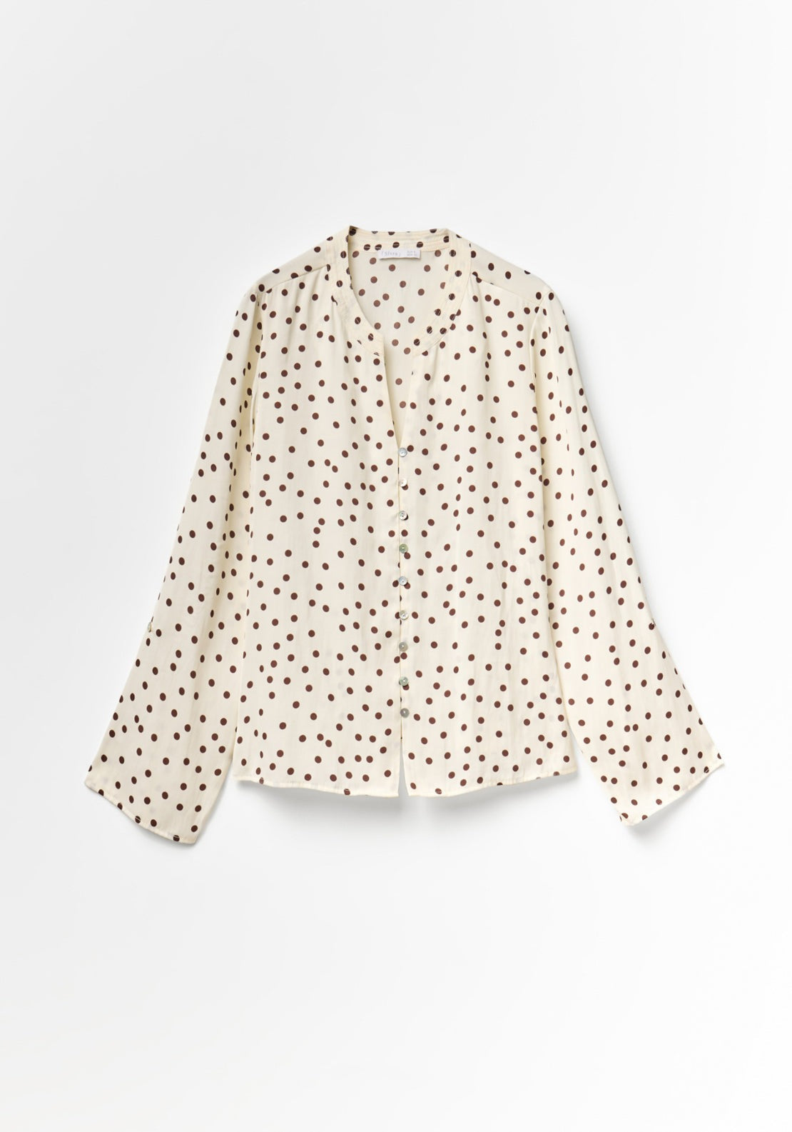 Sfera Printed Loose Fit Blouse - Brown 10 Shaws Department Stores