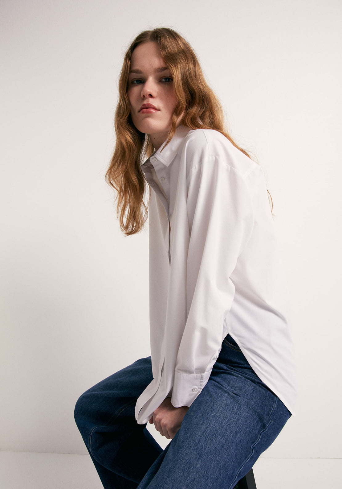 Basic Point Collar Shirt - White
