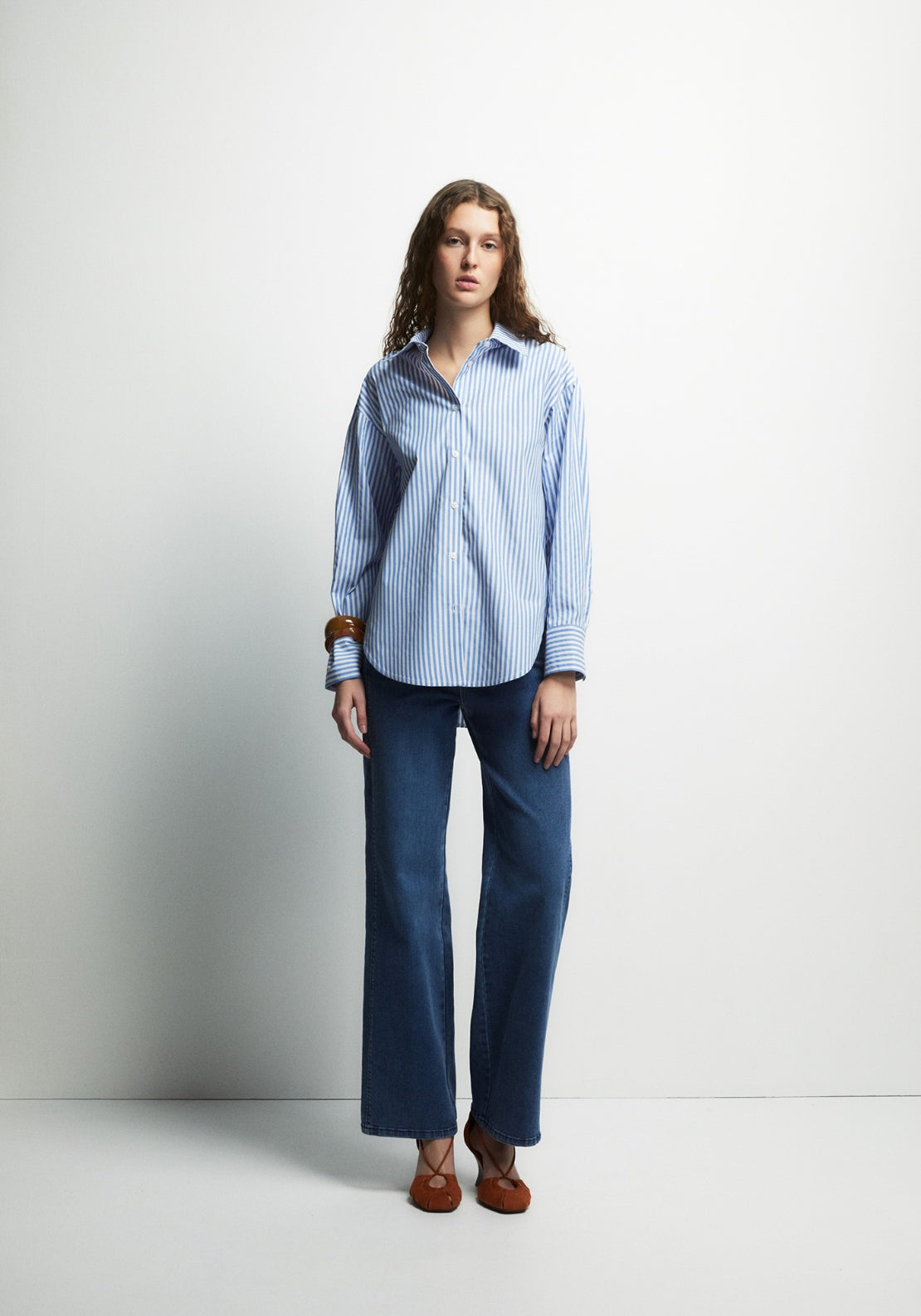 Basic Striped Shirt - Blue