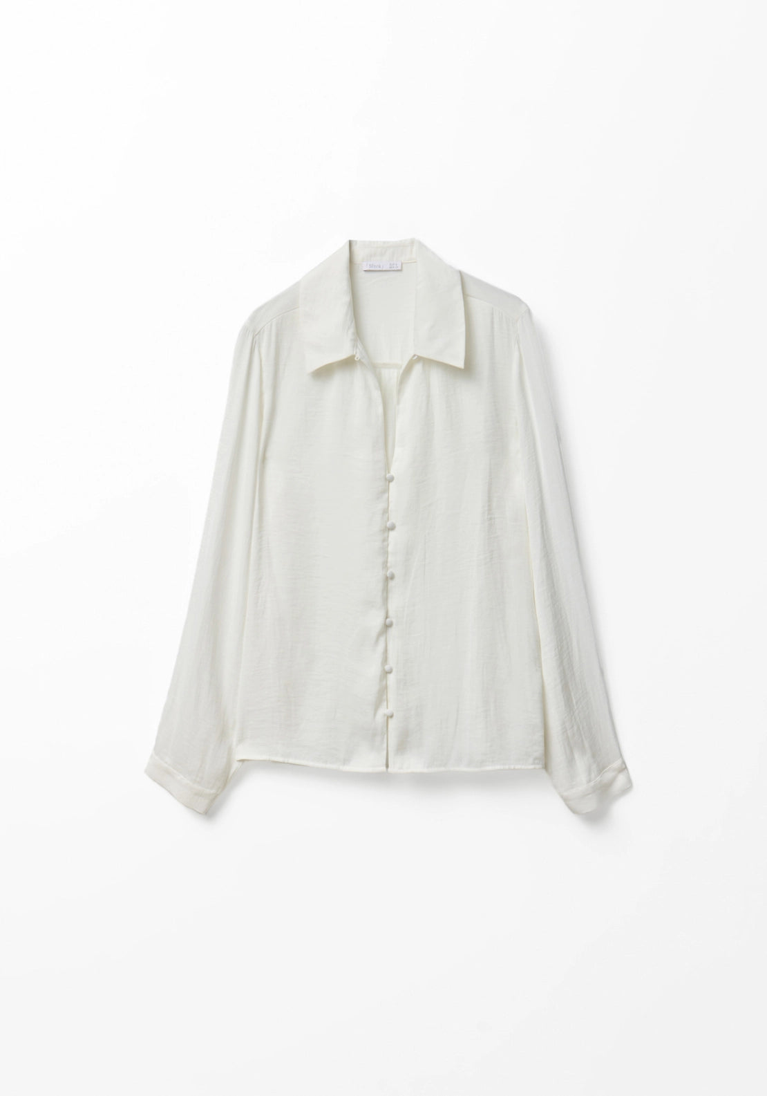 Button Front Camp Collar Shirt - White