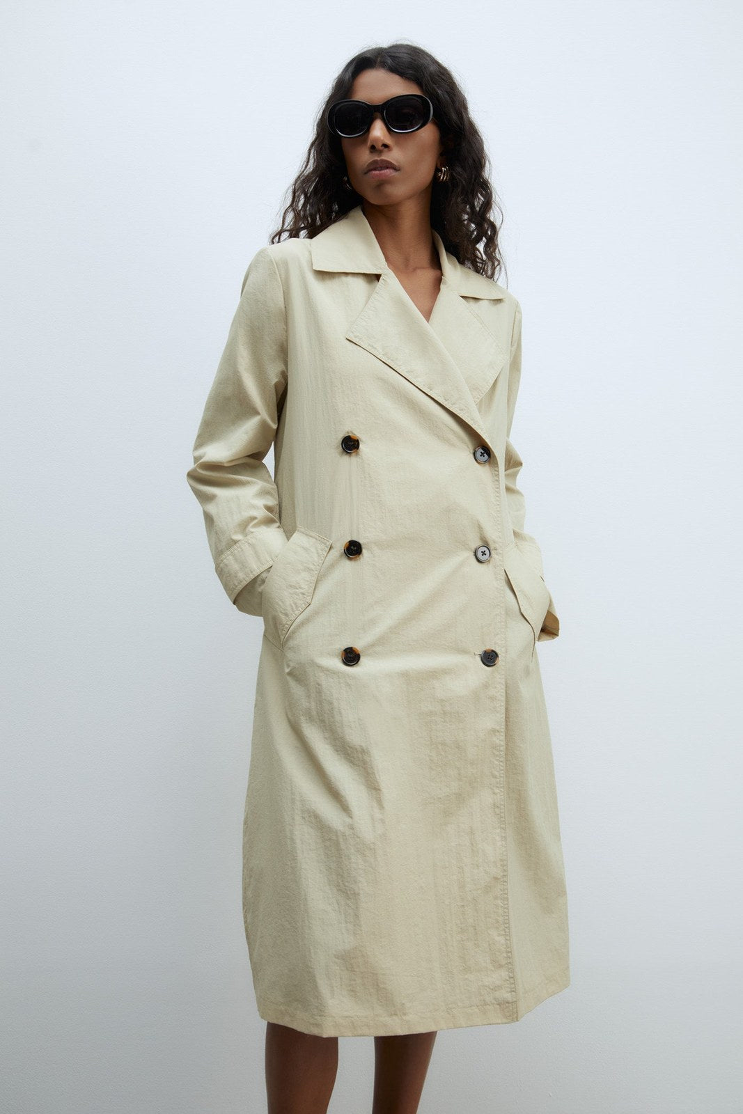 Sfera Lightweight trench coat - Beige 9 Shaws Department Stores