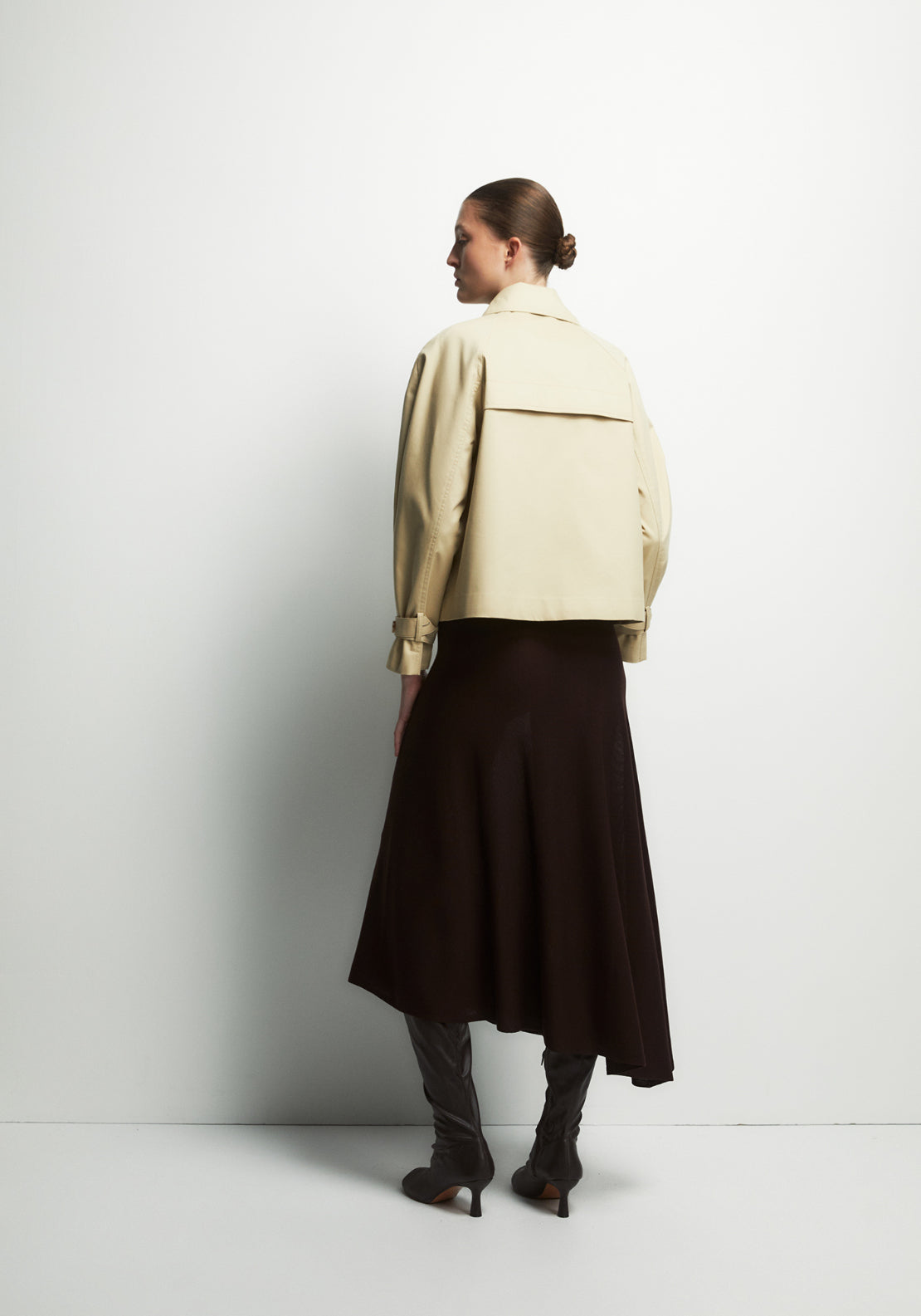 Short Trench Coat - Brown