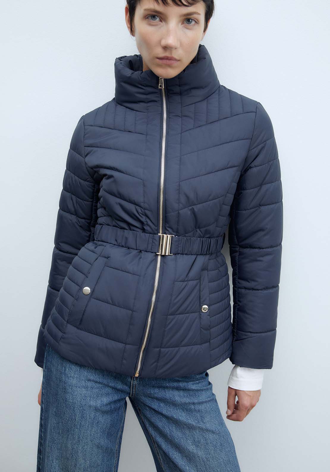 Sfera Short Parka - Navy 1 Shaws Department Stores