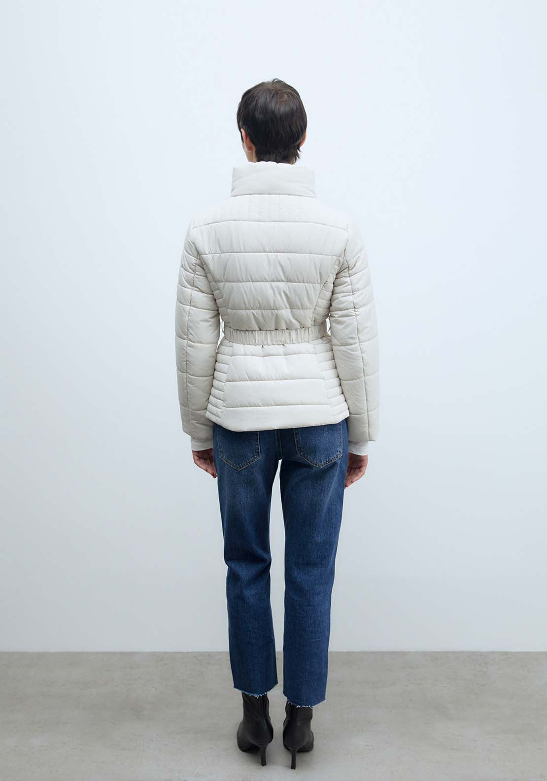 Sfera Short Parka - Ecru 4 Shaws Department Stores