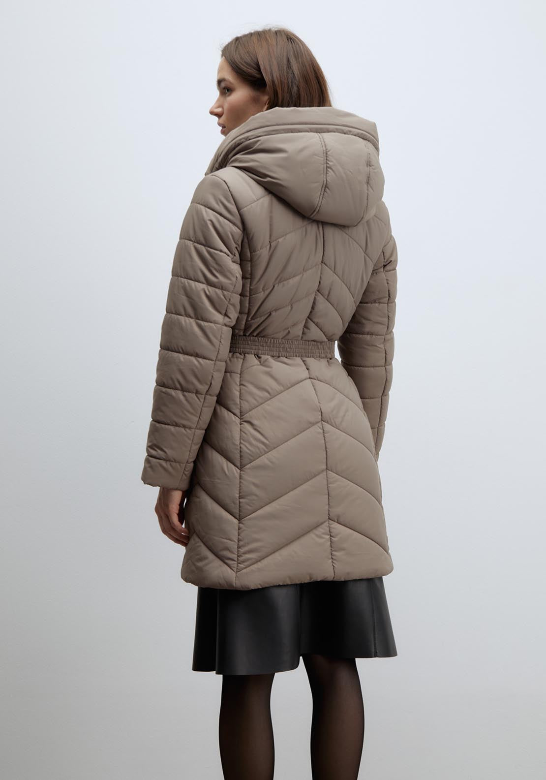 Sfera Long parka - Taupe 4 Shaws Department Stores
