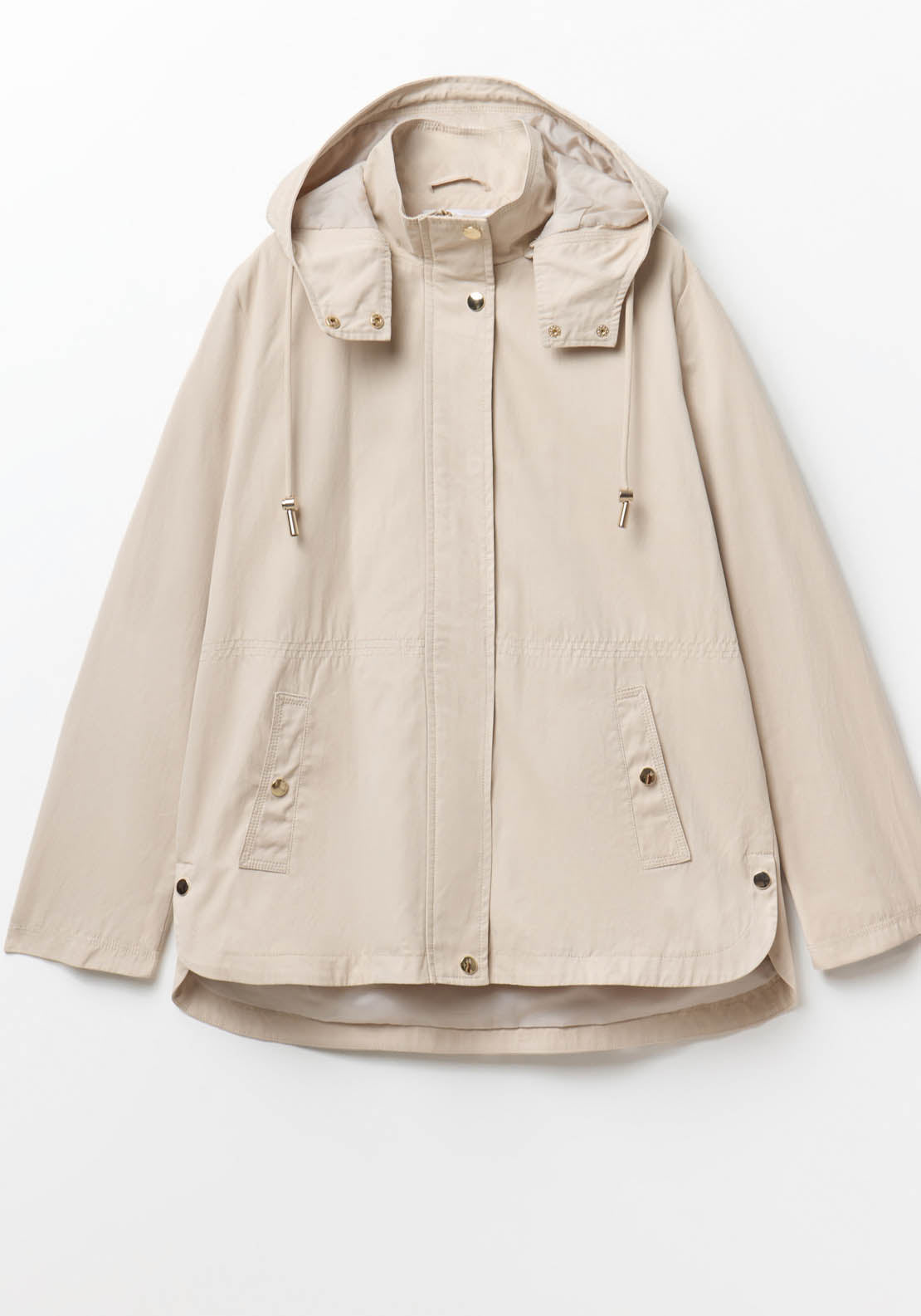 Sfera Curved Hem Parka - Grey 6 Shaws Department Stores