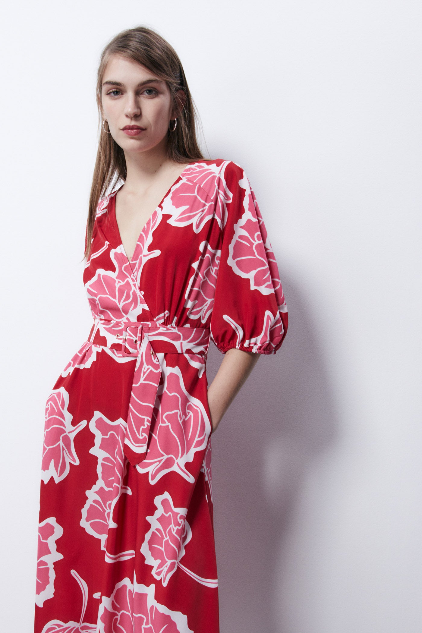 Sfera Belted midi dress 2 Shaws Department Stores