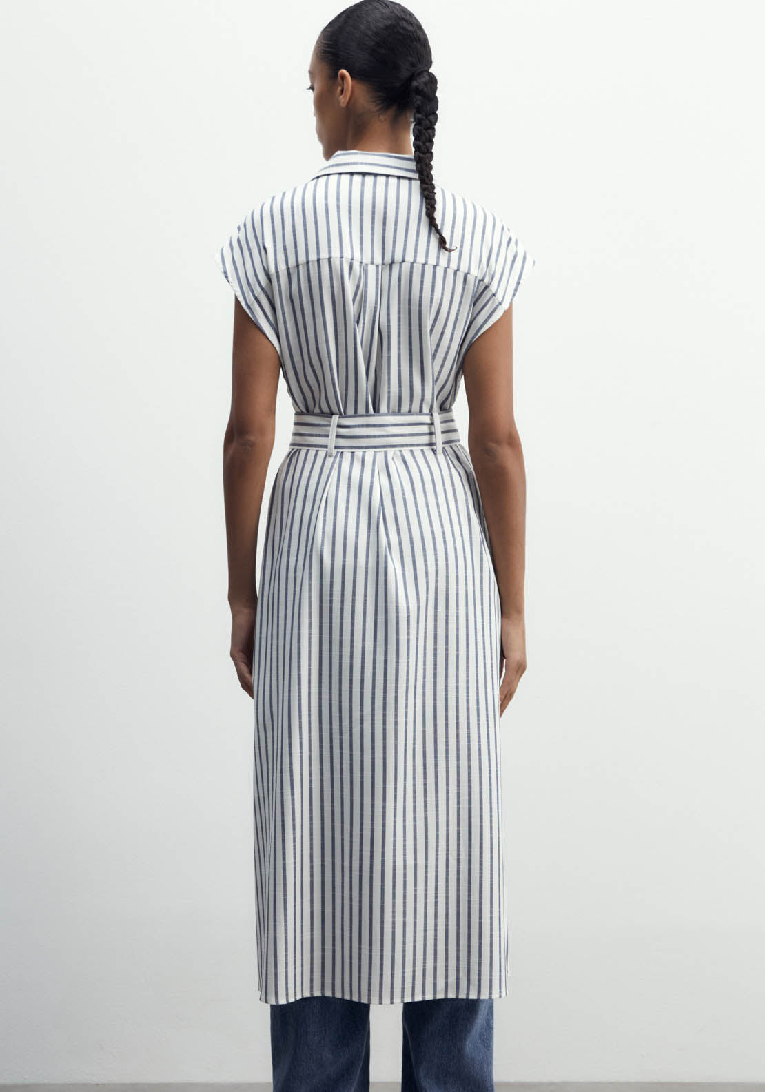 Sfera Striped Dress - Print Marin 5 Shaws Department Stores