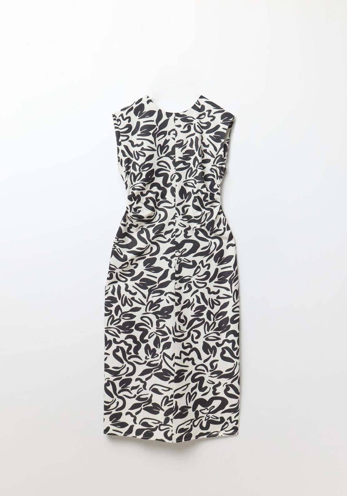 Sfera Ruched Linen Dress - White 7 Shaws Department Stores