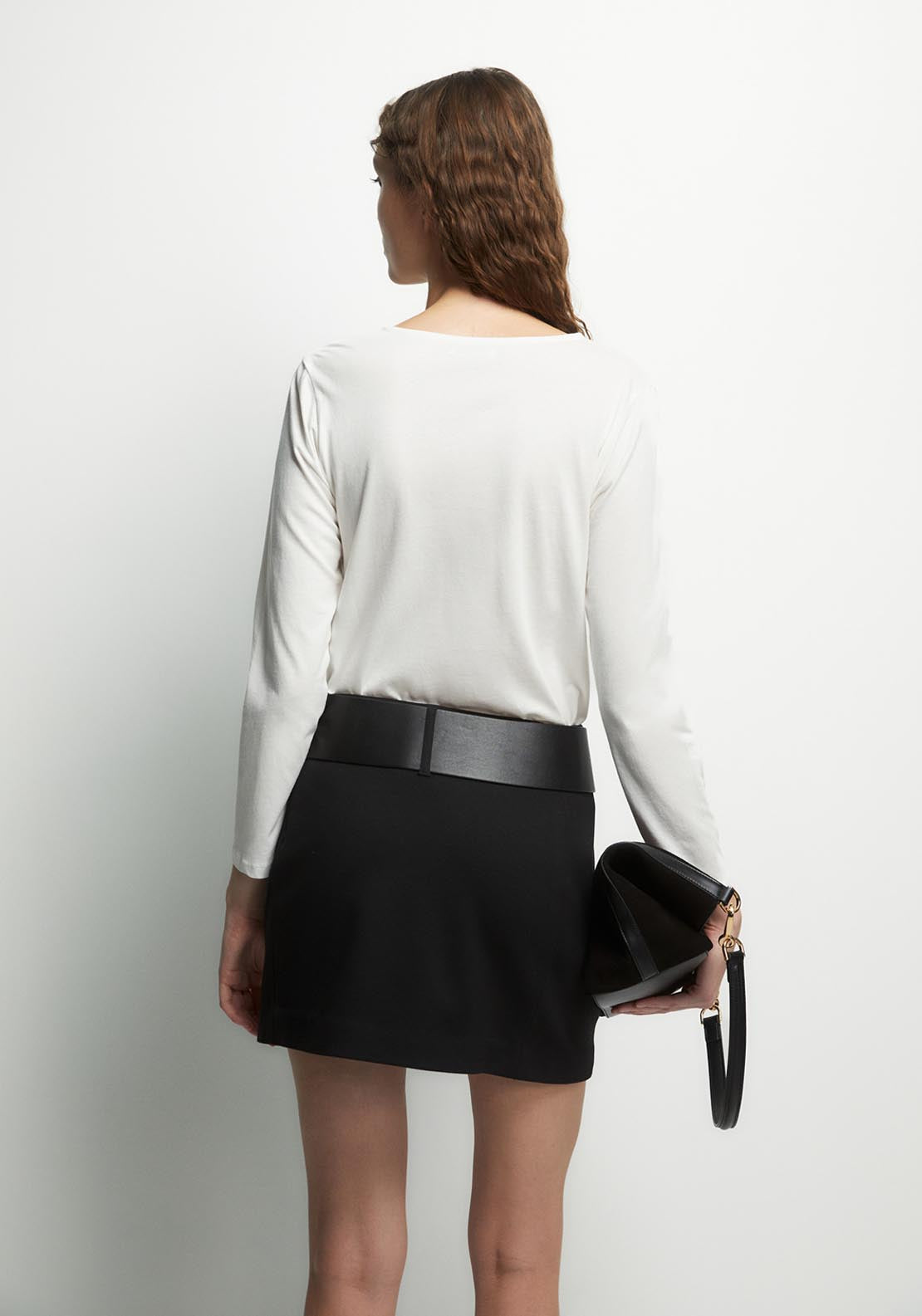 Adornment Detail Plain Top - Cream