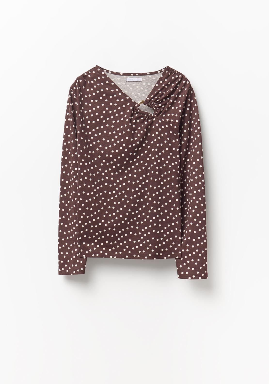 Adornment Detail Top - Brown