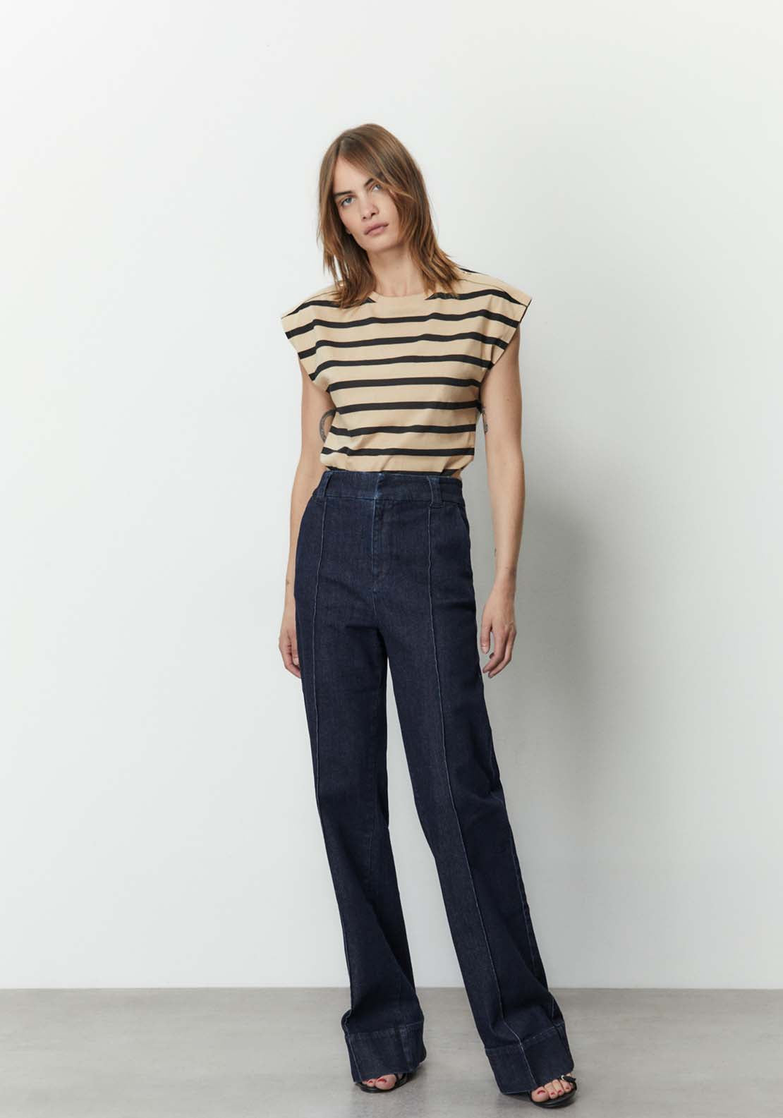 Sfera Printed Top - Sand 3 Shaws Department Stores