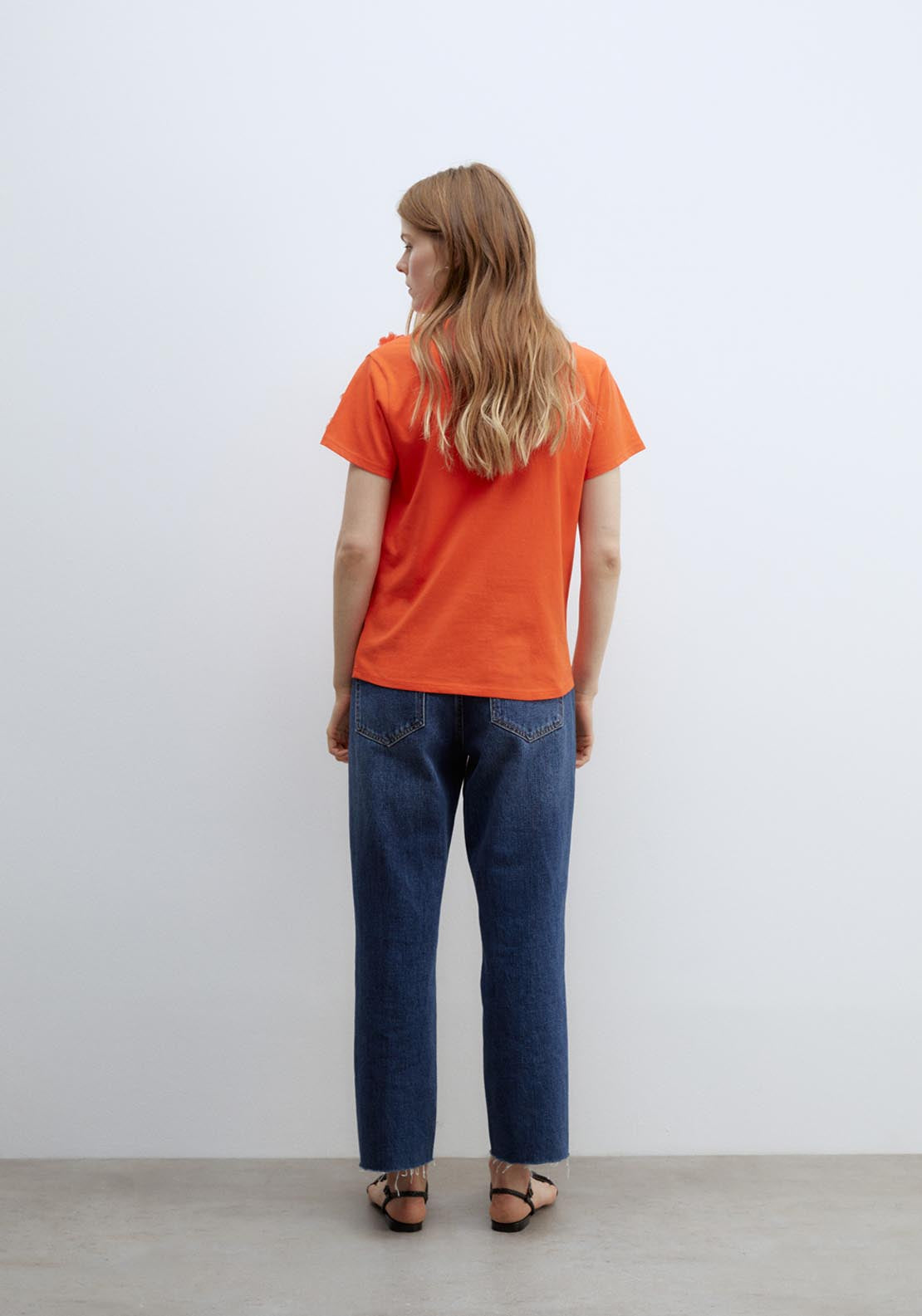 Sfera Flowers T-shirt - Orange 5 Shaws Department Stores