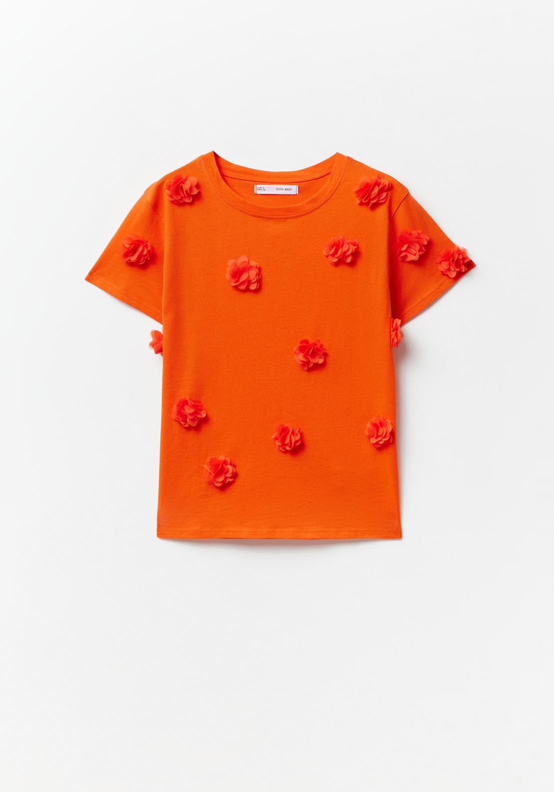 Sfera Flowers T-shirt - Orange 6 Shaws Department Stores