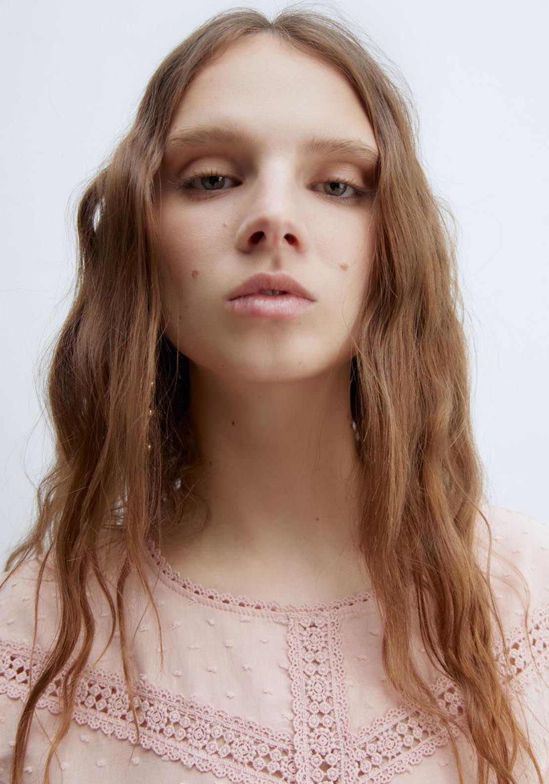 Sfera Plumetis T-Shirt - Pink Pale 4 Shaws Department Stores
