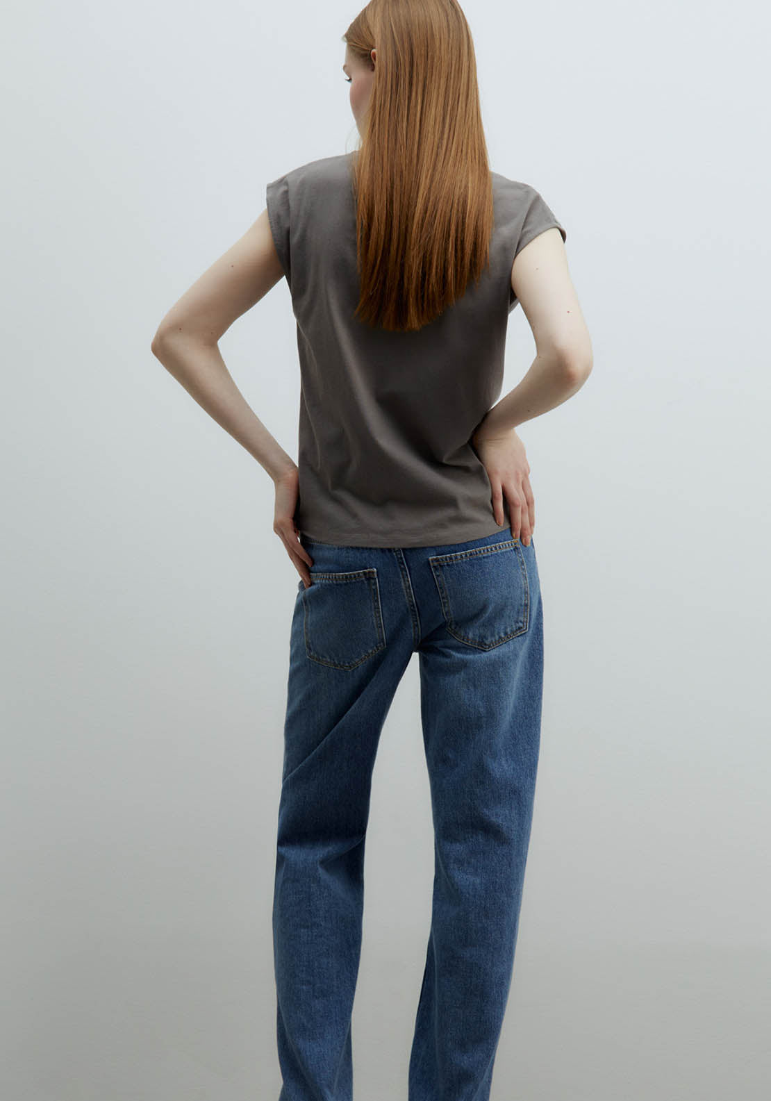 Sfera Sequined Chest Top - Grey Medium 5 Shaws Department Stores
