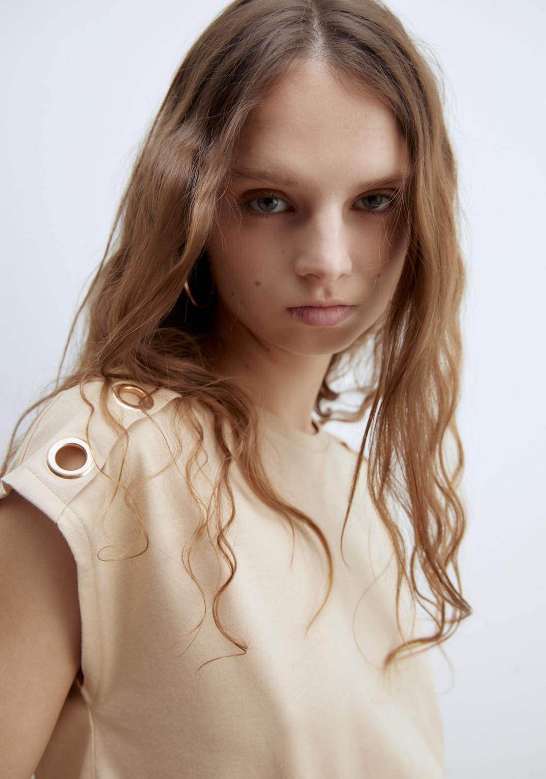 Sfera Metallic Eyelets T-Shirt - Toasted 4 Shaws Department Stores