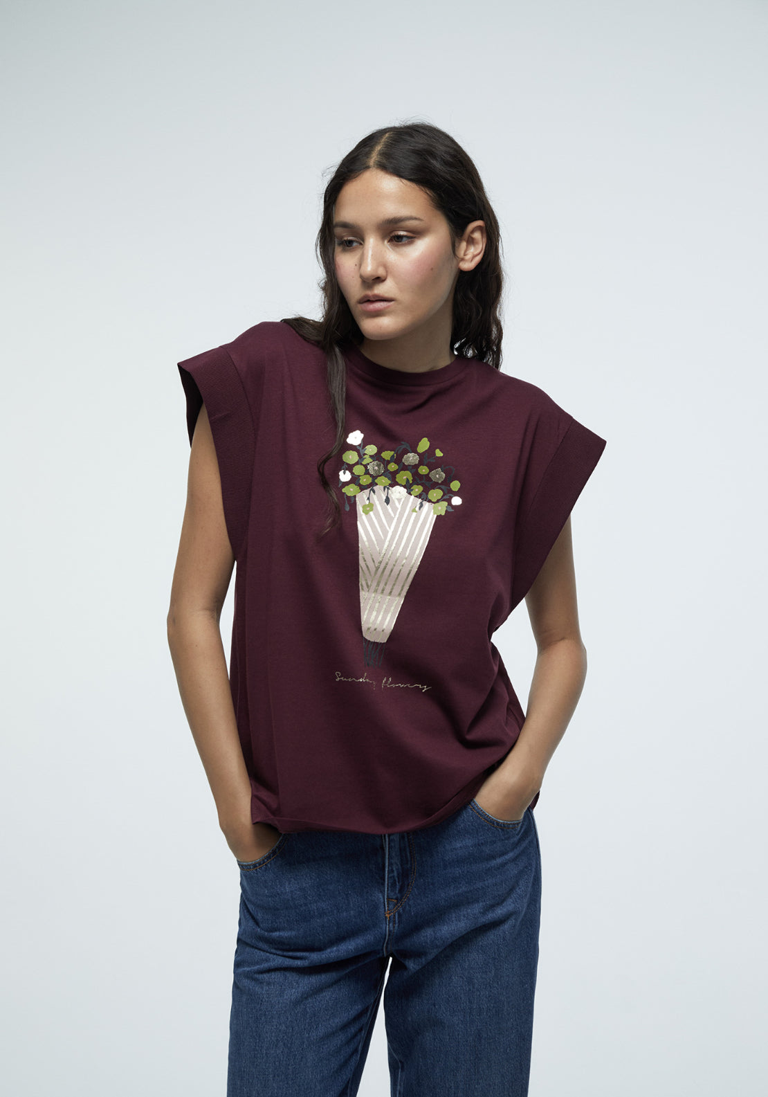 Front Graphic Top - Red