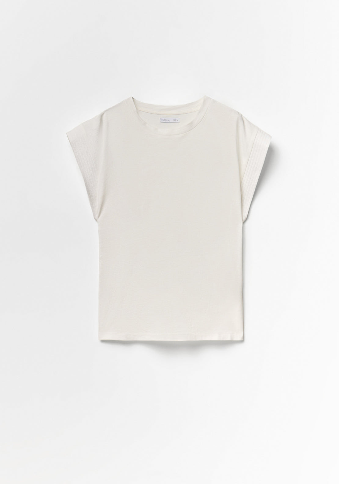 Plain Basic Cap Sleeve T-Shirt - White