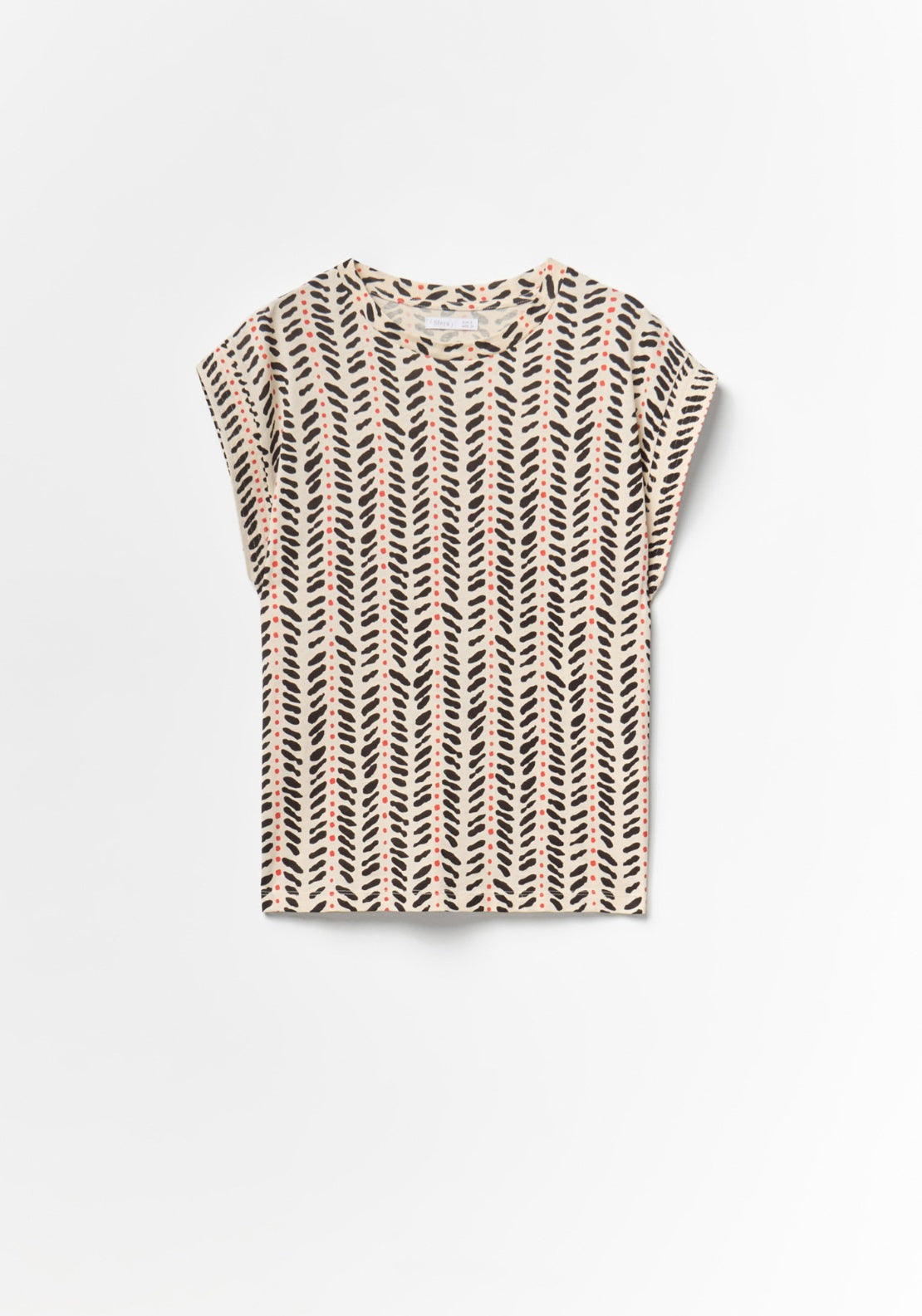 Basic Animal Printed T-Shirt - Orange