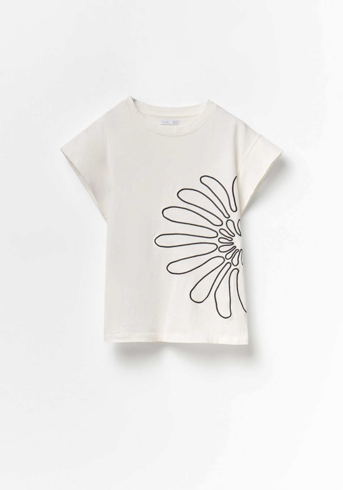 Embroidered Silhouette T-Shirt - White