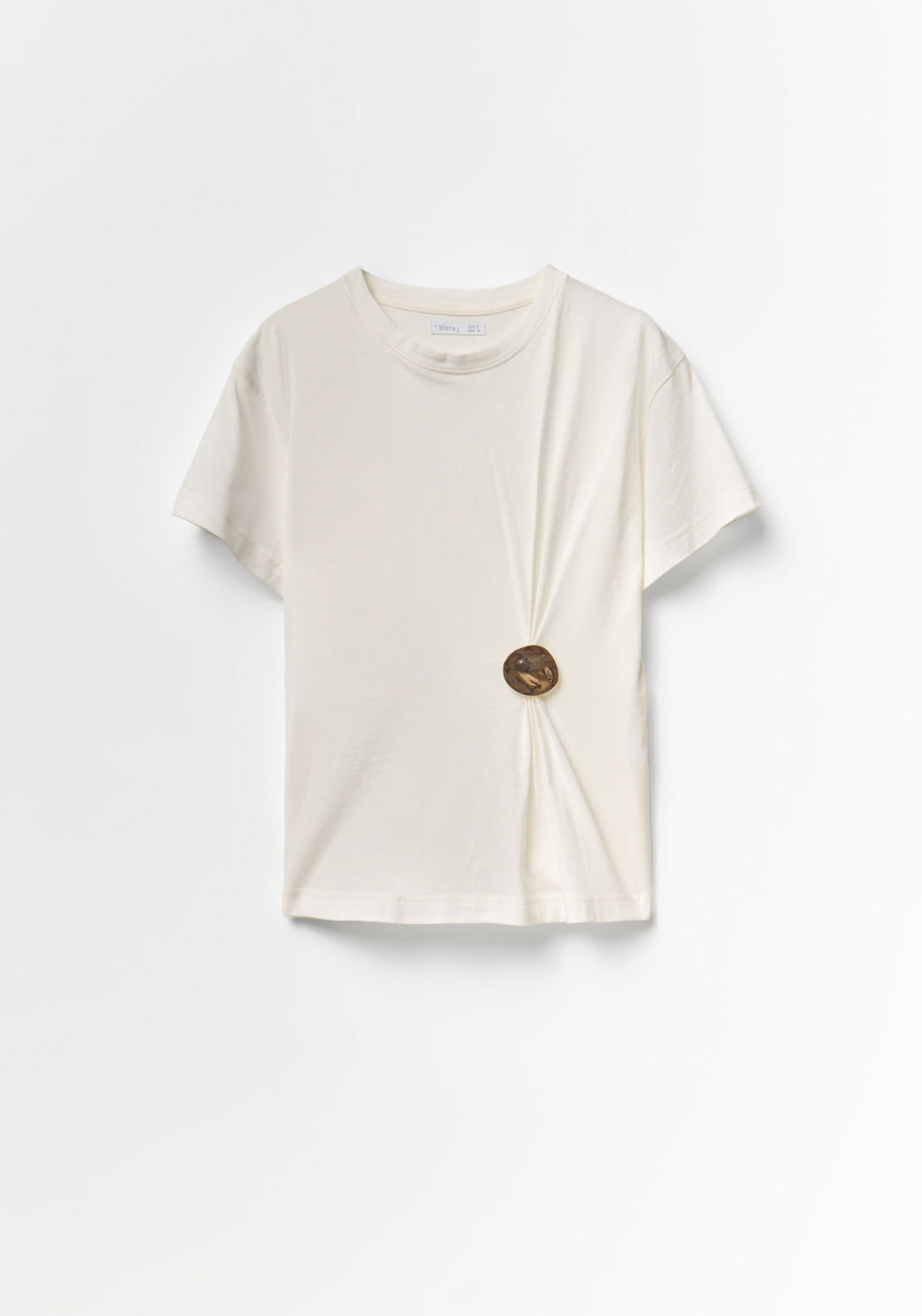 Metallic Hardware T-Shirt - White