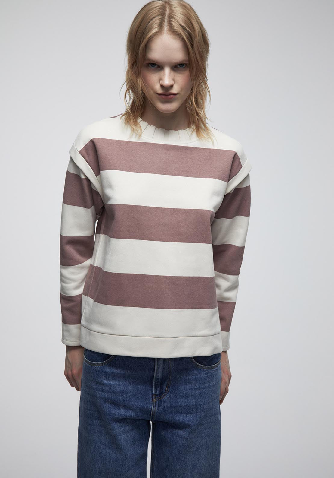 Sfera Basic Sweatshirt - Pink 1 Shaws Department Stores