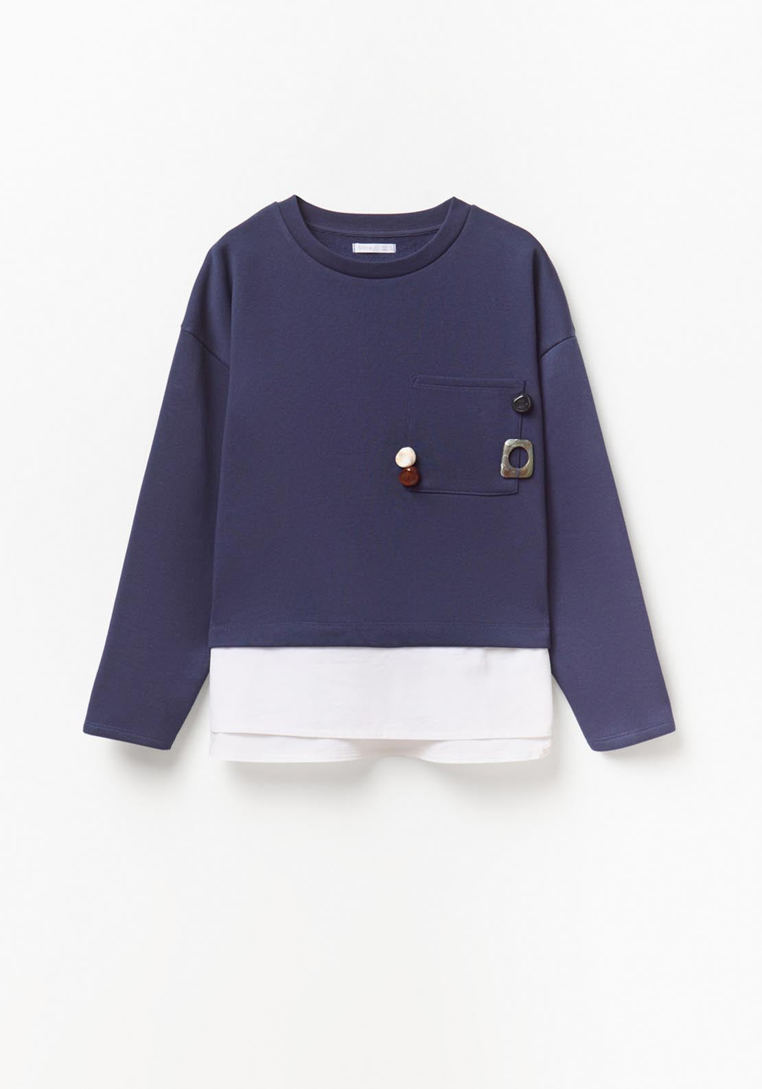 Decorative Elements Sweatshirt - Blue