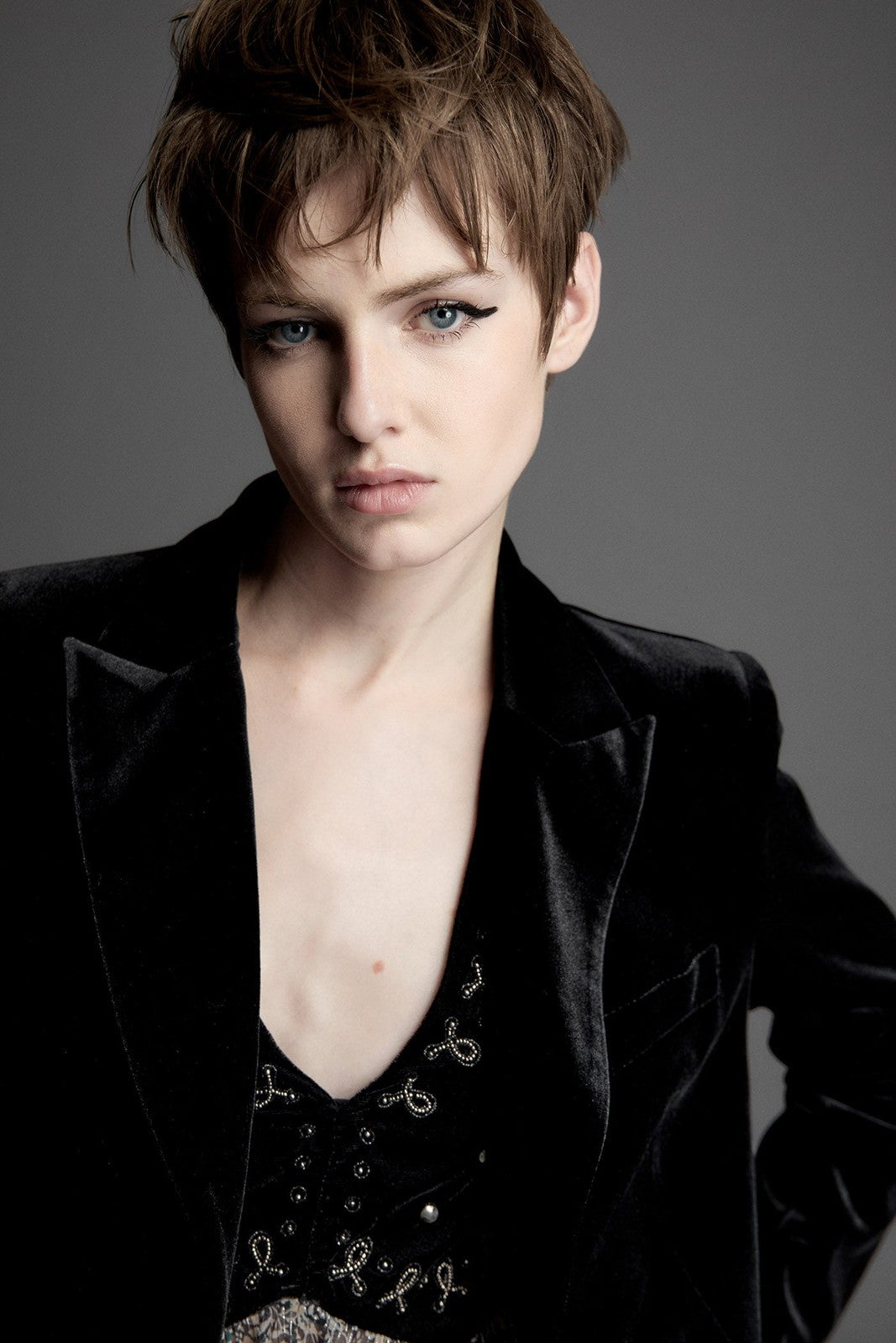 Velvet Blazer - Black