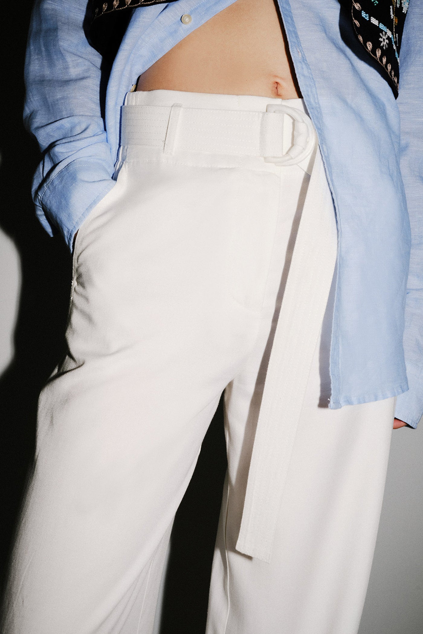 Sfera Belted loose-fit trousers 2 Shaws Department Stores