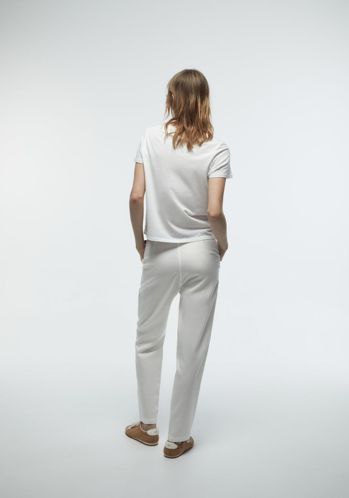 Tencel Chino Trousers - White