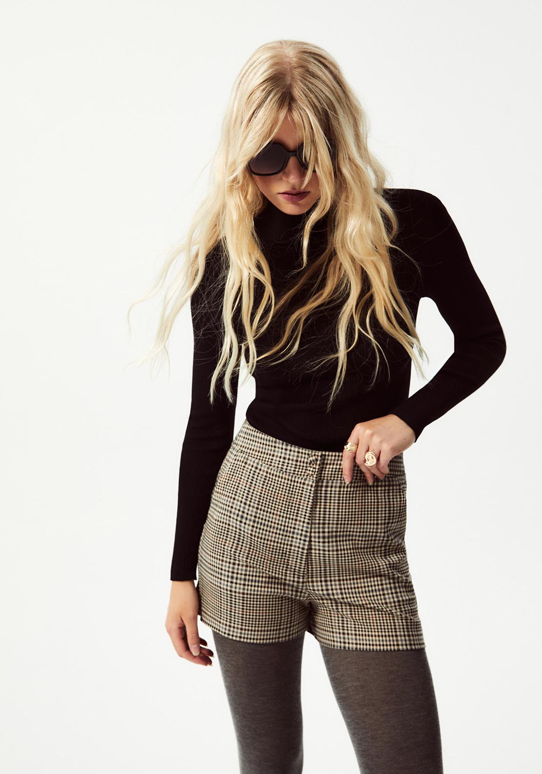 Sfera Check Shorts - Beige 2 Shaws Department Stores
