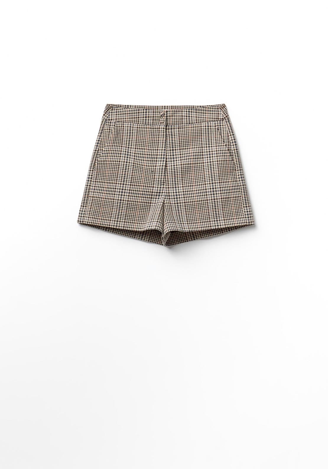 Sfera Check Shorts - Beige 4 Shaws Department Stores
