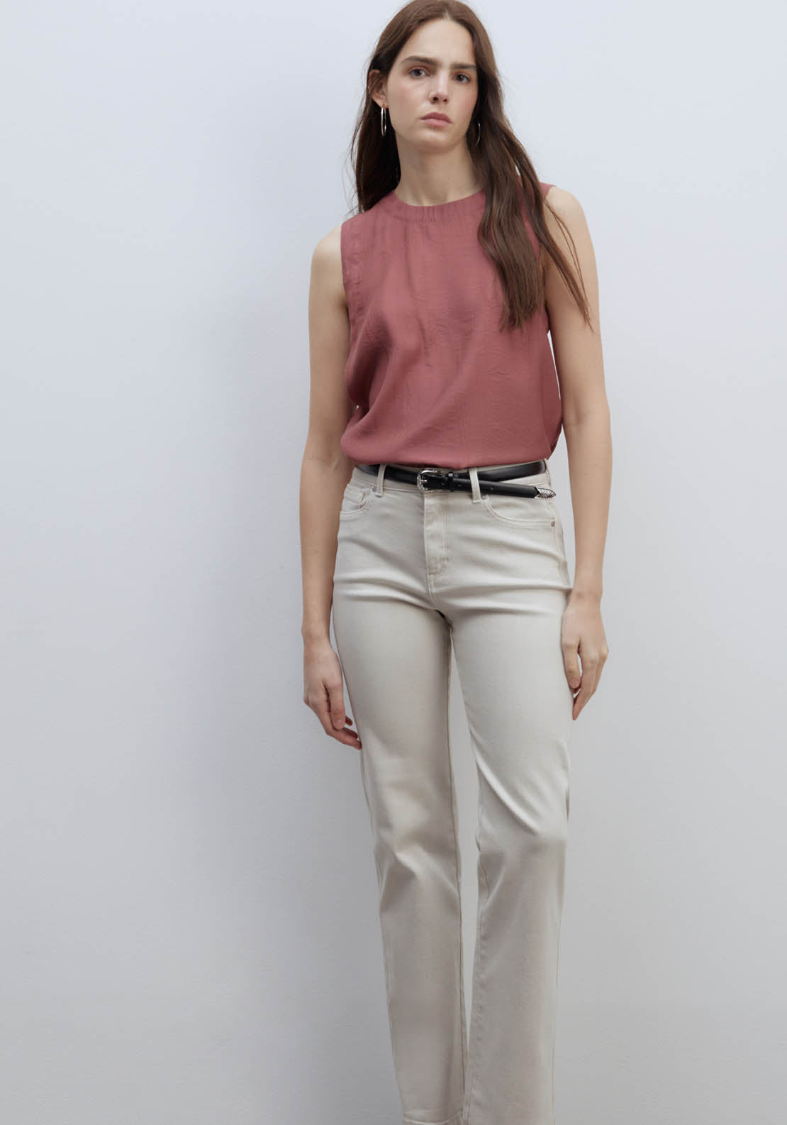 Sfera Wrinkle-Effect Top - Pink Acid 1 Shaws Department Stores