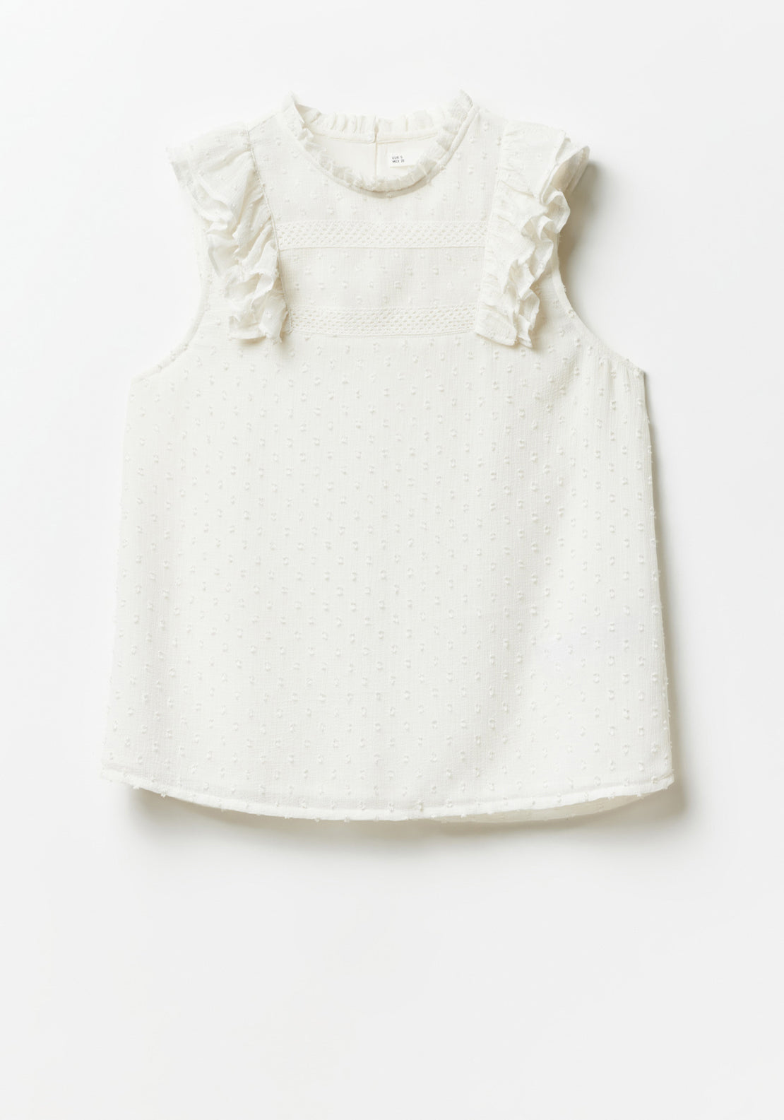 Sfera Plumetis Lace Top - White 6 Shaws Department Stores