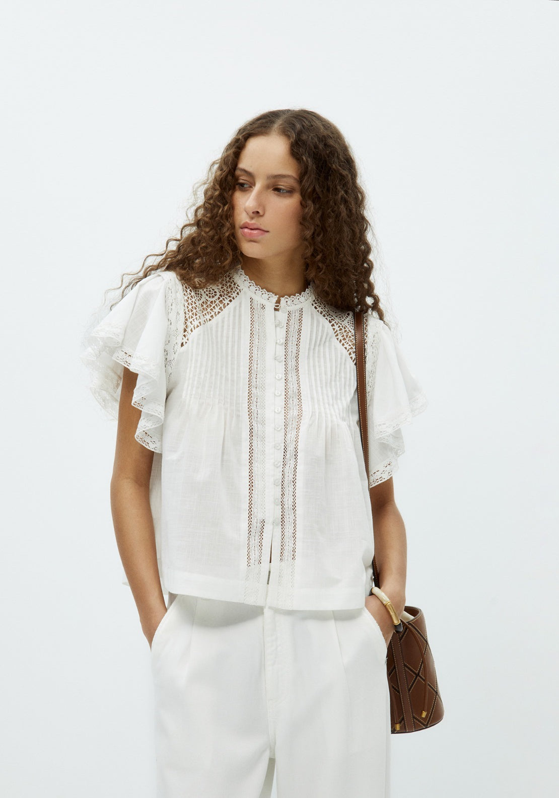 Romantic Lace Blouse - White