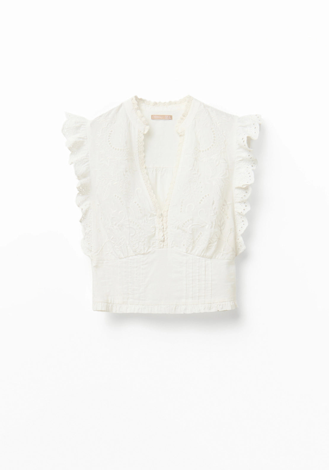 Bodice-Style Blouse - White