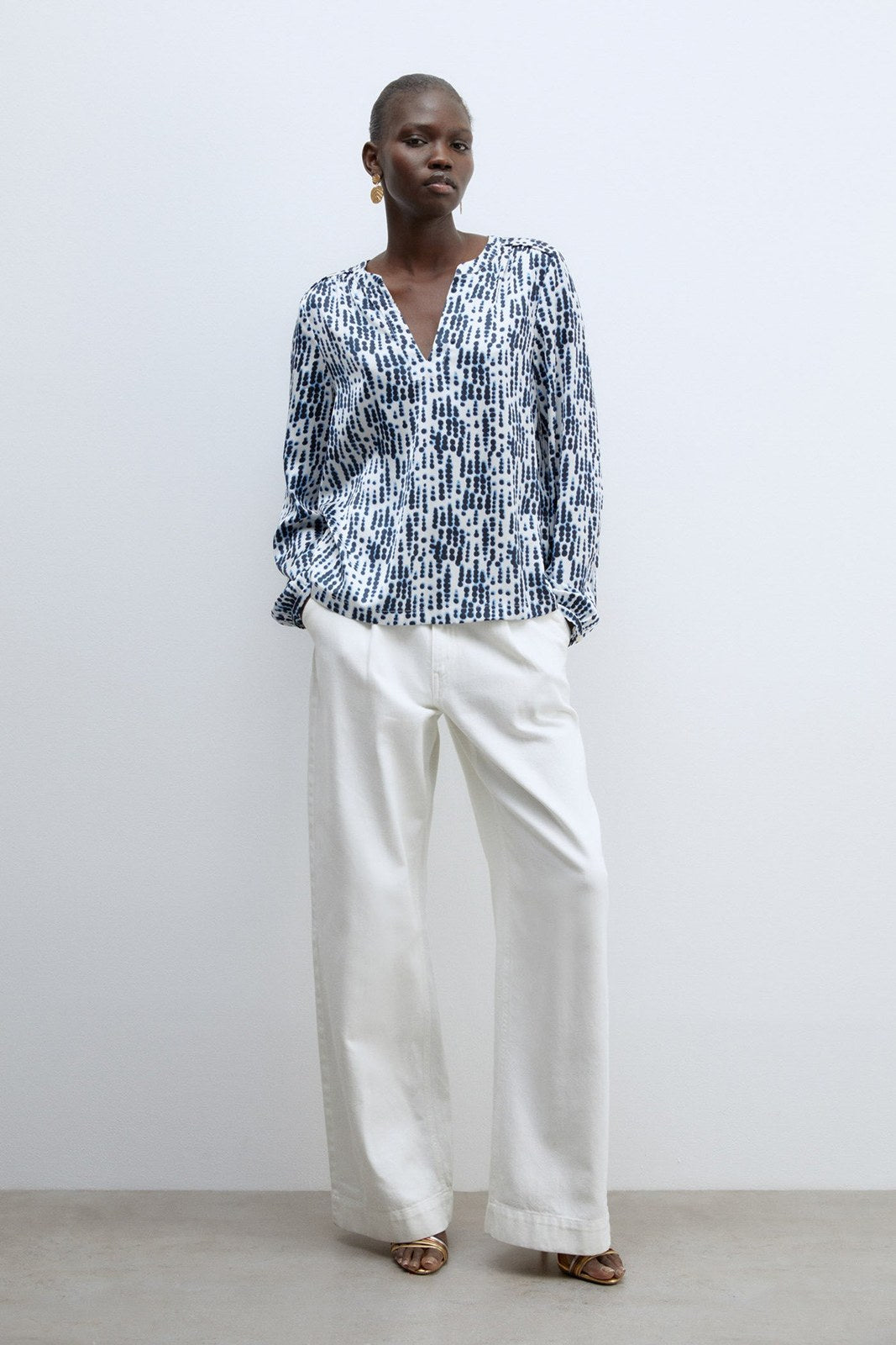Sfera Basic long-sleeved top - Light Blue 2 Shaws Department Stores
