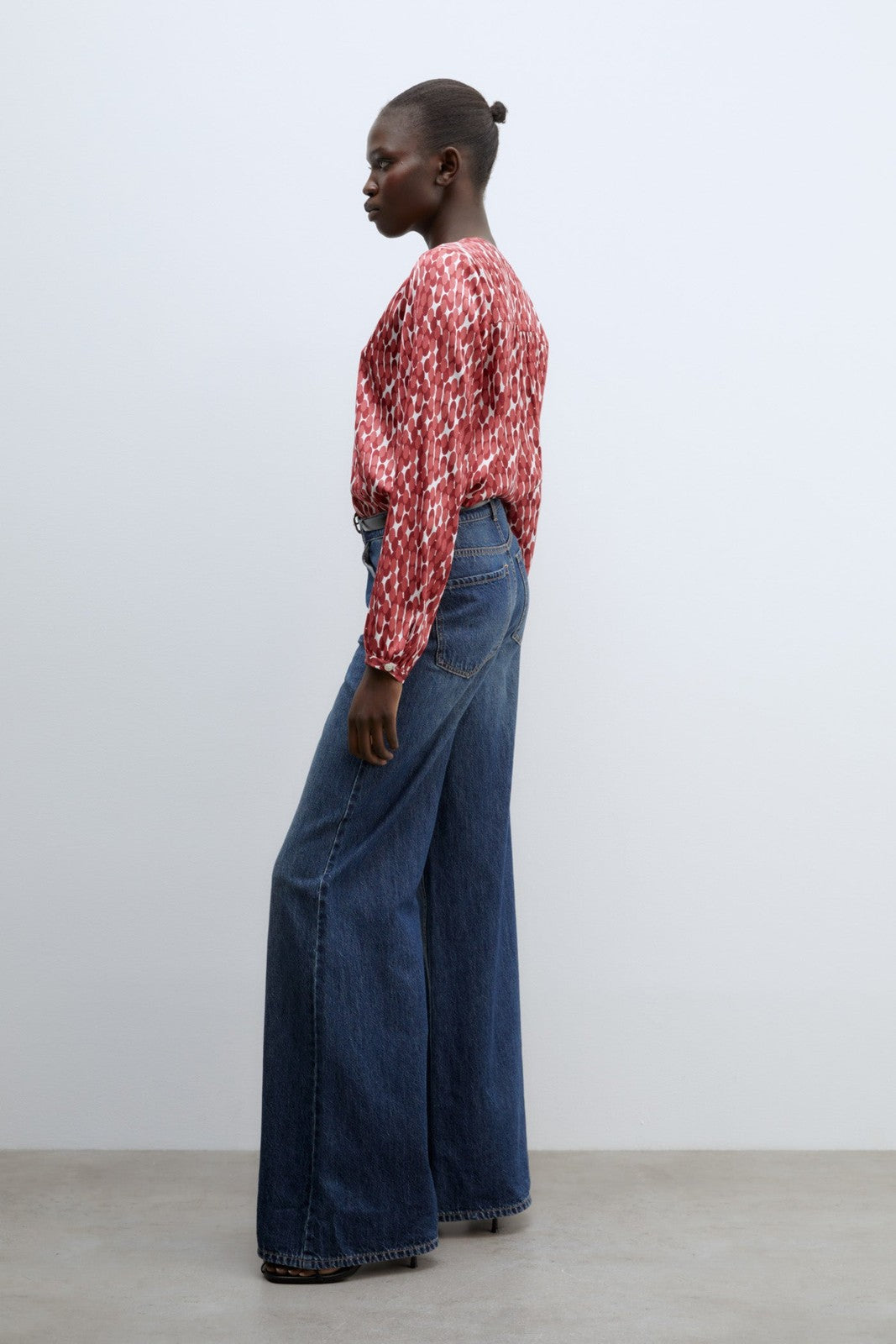 Sfera Basic long-sleeved top - Burgundy 4 Shaws Department Stores