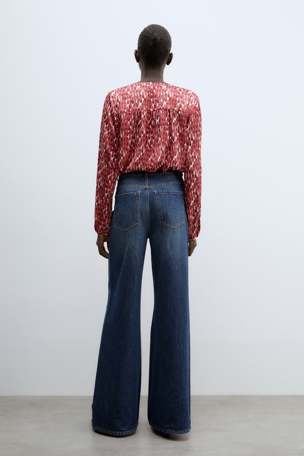 Sfera Basic long-sleeved top - Burgundy 5 Shaws Department Stores