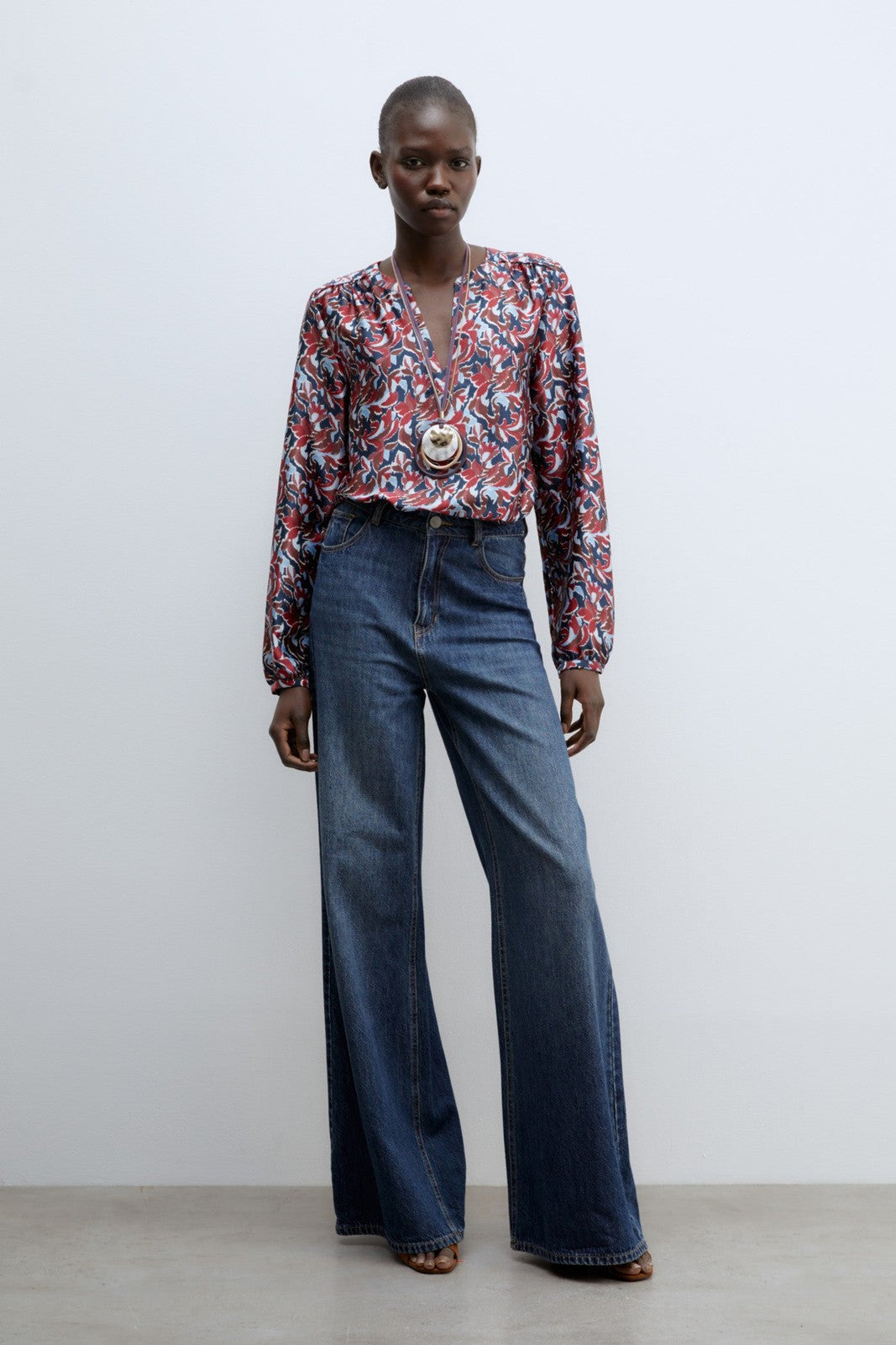 Sfera Basic long-sleeved top - Blue Acid 4 Shaws Department Stores