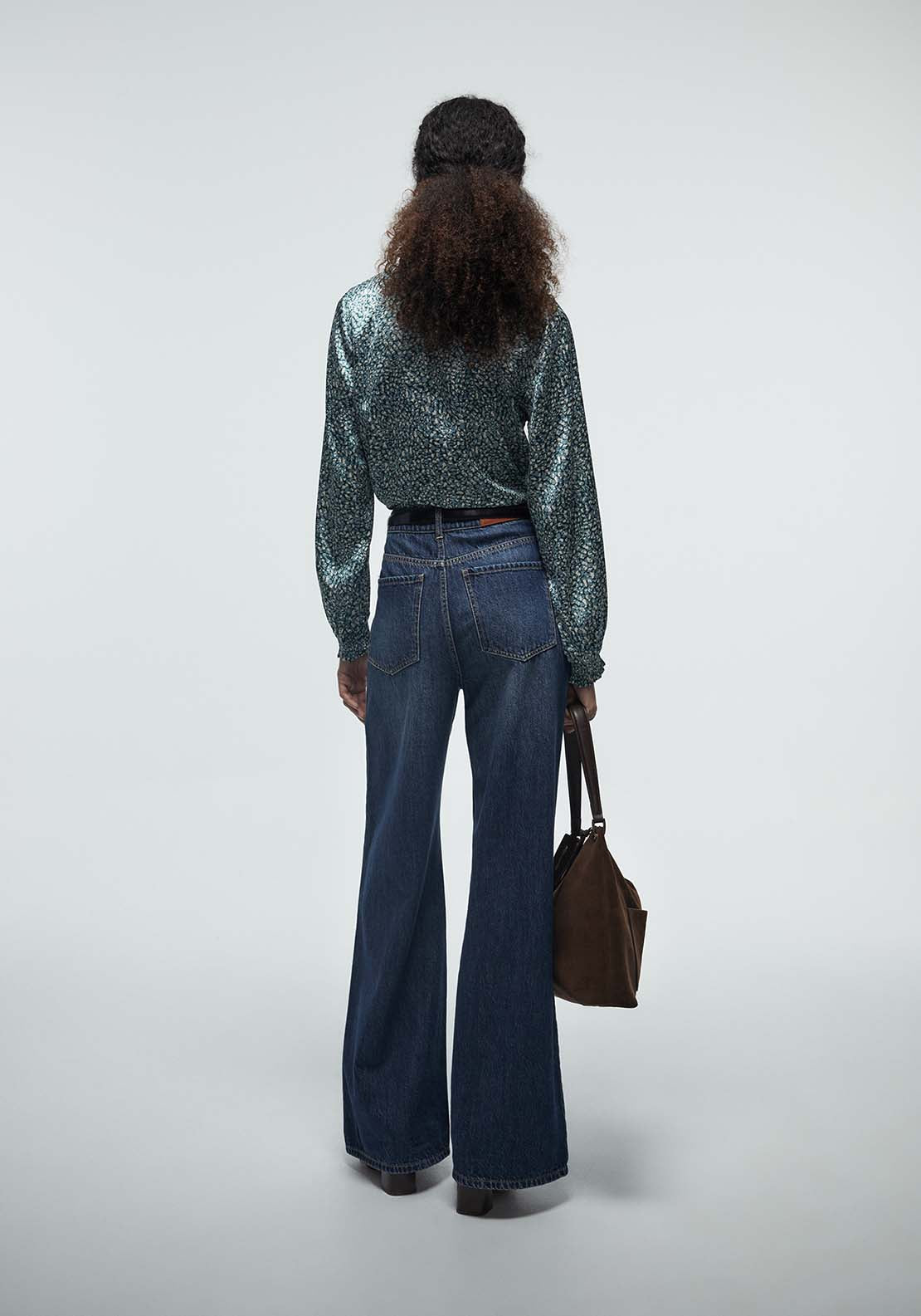Basic Shirred Blouse - Green