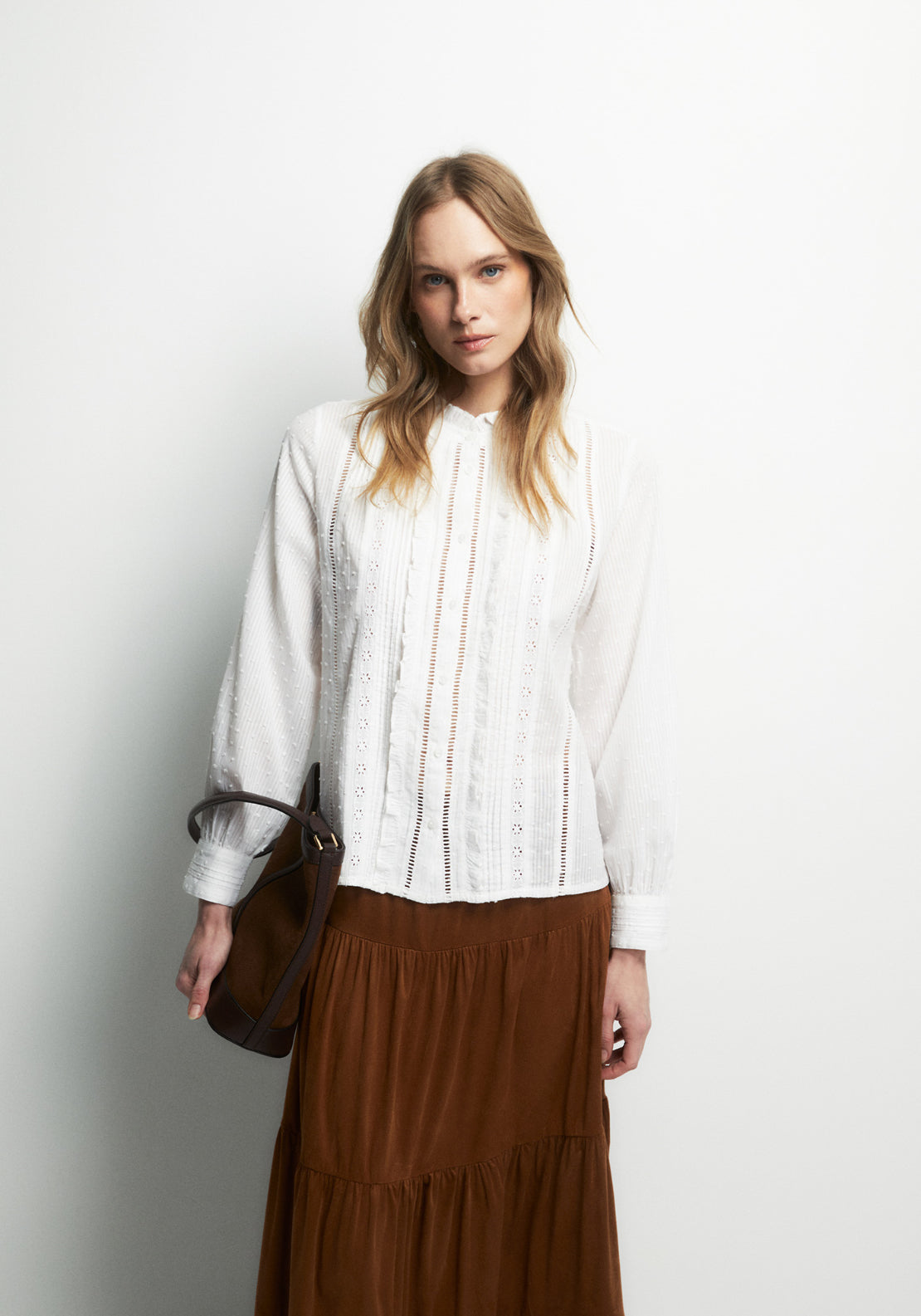 Romantic-Style Shirt - White