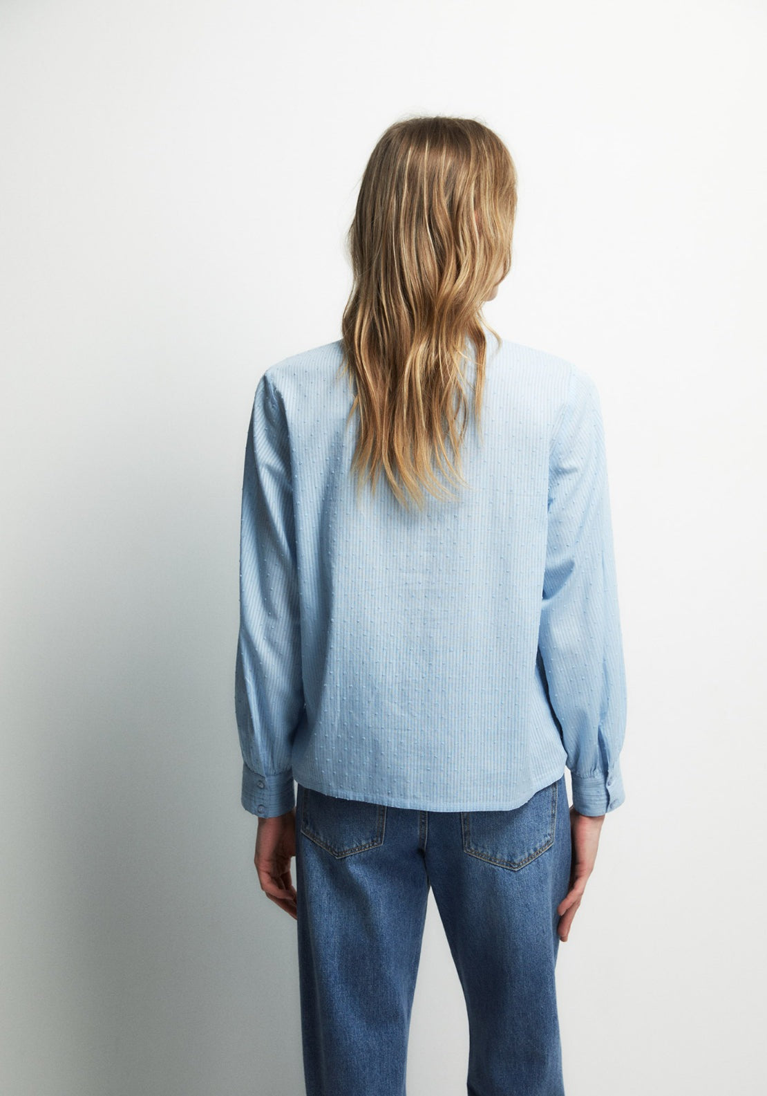 Romantic-Style Shirt - Blue