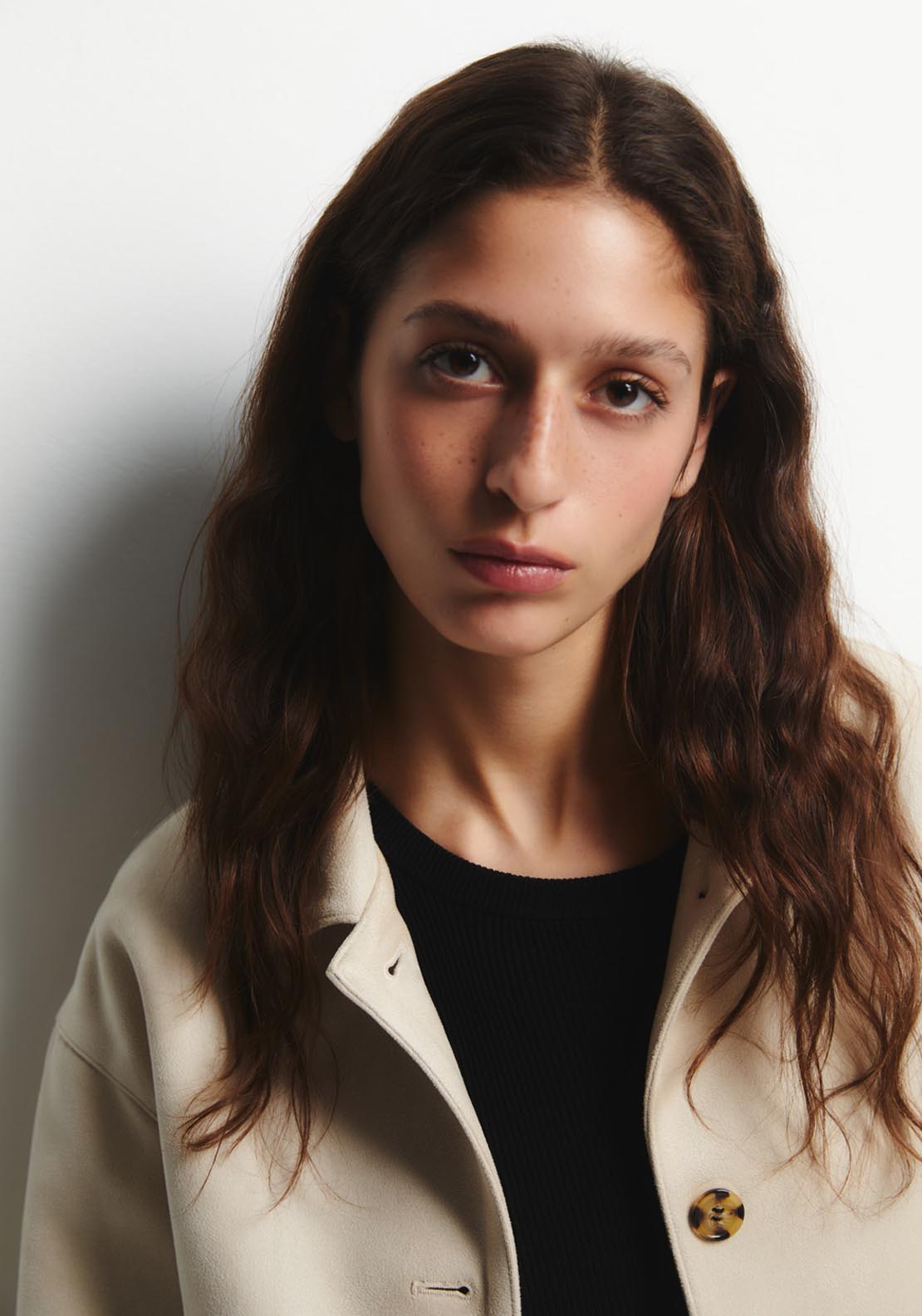 Faux-Suede Jacket - Cream